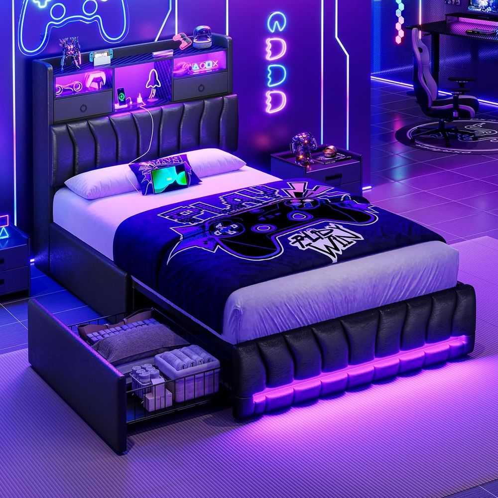 Letto singolo con contenitore, - Esports Gaming Bed recensione e prezzo