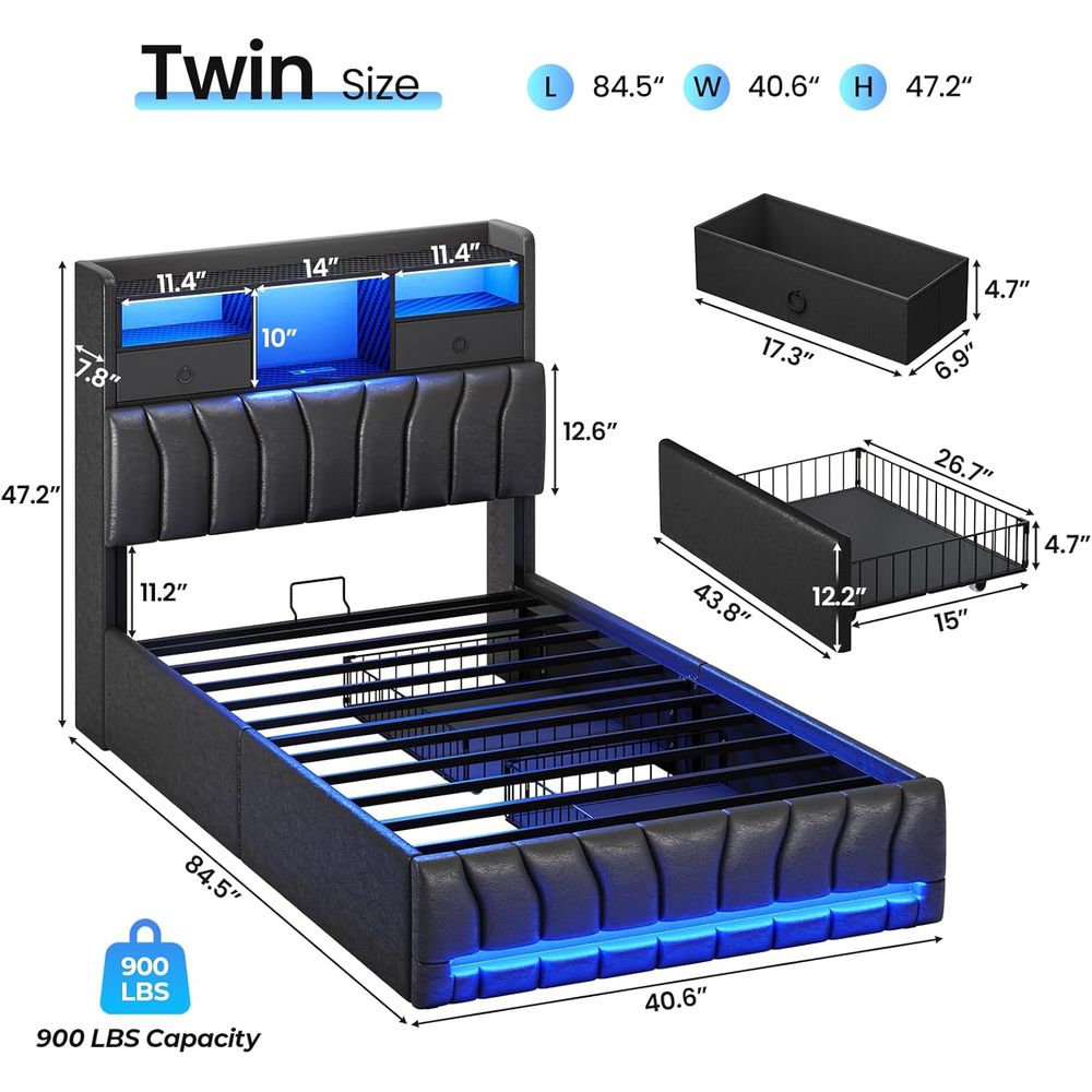 Letto singolo con contenitore, - Esports Gaming Bed recensione e prezzo